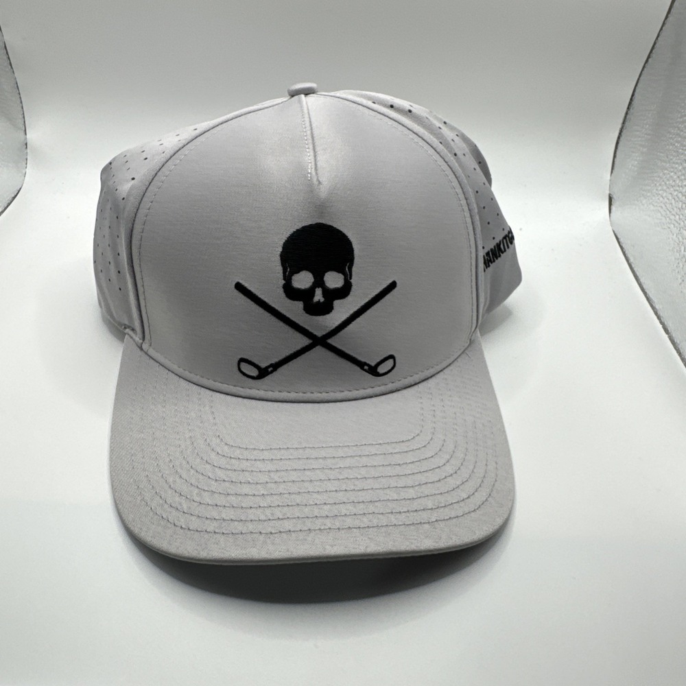 Shake It Golf Skull And Crossbones Golf Hat Grey #979